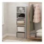 Furinno REED 5-Tier Open Shelf Closet Organizer, White