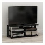 Furinno SULLY TV Stand 3-Tier Open Shelves Dark Americano