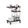 Furinno TURN-N-TUBE 3-Tier C-Shape End Table with Wheels