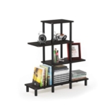 Furinno TURN-N-TUBE 4-Tier Storage Shelves, Espresso