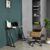 FurnitureR Computer Desk Black Metal Frame Writing Table