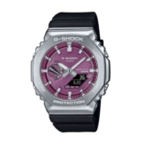 G-Shock GBM-2100A-4BER G-Steel 2100 Series Pink Octagonal Dial Black Strap Bluetooth Solar Watch