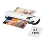 GBC Inspire White A4 Home Laminator, Starter Pack of 5 A4 Pouches Included