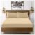 GC GAVENO CAVAILIA Fitted Sheet Single Bed (91 x 190cm) – Beige Bedding Sheets – Plain Dyed Microfiber Bed Sheets Single – (10 inch)