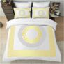GC GAVENO CAVAILIA Greek King Size Duvet Cover Sets – Microfibre Geometric Bedding Sets with Pillowcases – Durable & Easy Care Quilt Covers – Soft Duvet Comforter Cover, White