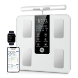 GE Smart Scales: Body Composition Scale with Handles, 180kg, White