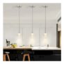 GEADI Modern Crystal Pendant Light, Adjustable LED Chandelier