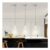 GEADI Modern Crystal Pendant Light, Adjustable LED Chandelier