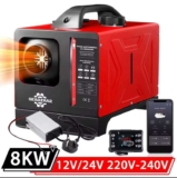 GEARZAAR 8KW 12V/24V 220V-240V W/LCD Diesel Air Heater Bluetooth App Control with code – RoyalAutoSpares Store