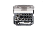 GEDORE red Bit ratchet set, 23-piece, Bit set with bit holder and screwdriver inserts, 1/4, 6.3 mm, R49005023