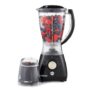 GEEPAS 2-in-1 Food Jug Blender & Smoothie Maker 1.5L Jar 550W Black