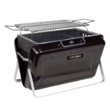 GEORGE FOREMAN Go Anywhere Briefcase Portable Charcoal BBQ – Free C&C
