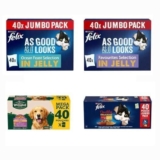 GET 2 FOR £20 – Mix & Match Cat & Dog Food – 2 Packs of 40 – S&S £17.80