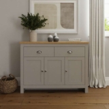 GFW Lancaster 3 Door 2 Drawer Sideboard – Grey