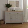GFW Lancaster 3 Door 2 Drawer Sideboard – Grey