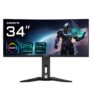 GIGABYTE MO34WQC2 34 OLED WQHD Curved Gaming Monitor – 3440 x 1440, 240Hz, 0.03ms, KVM, 250 cd/m, FreeSync Premium Pro