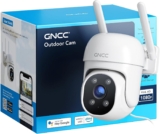 GNCC 1080P Home Security Camera Outdoor Surveillance with AI Motion Detection,360View Pan-Tilt, 2.4G WiFi, Color Night Vision, IP65 Waterproof, 24/7 Recording, Two-Way Audio, Cloud & SD Card Storage