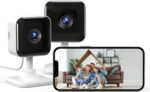 GNCC Indoor Camera 2K Security Camera 2 Packs CCTV Camera House Security, Home Security Cam, Motion/Sound Detection, 2-Way Audio, Night Vision, Real-Time Alert, SD&Cloud, 2.4G WiFi