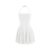 GORGLITTER Wedding Guest Lace Sheer Cami Fishtail Dress Yellow