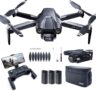 GPS Drone with Camera 4K UHD, 90 Min Long Flight Time, 3280 FT Long Control Range, Auto Return, Auto Follow, Brushless Motor, Ideal RC Quadcopter for Beginners – CHUBORY X10 PRO