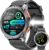 GPS Smart Watch for Men (Make/Answer Call), 1.43 AMOLED Smartwatch with 530mAh Battery, 170 Sports Modes, Heart Rate, Stress Monitor, IP68 Waterproof Watch for Android iOS (Black)
