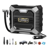 GROBOE 12V Car Tyre Inflator with Auto Shut-Off