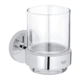 GROHE Start QuickFix Crystal Glass with Holder, Chrome
