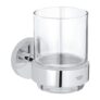 GROHE Start QuickFix Crystal Glass with Holder, Chrome