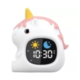 GROOV-E Cuties LED Night Light with Sleep Training Alarm – Unicorn
