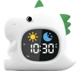 GROOV-E Cutties LED Night Light with Sleep Training Alarm – Dinosaur (Free C & C)