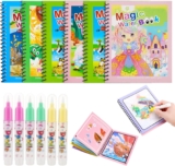 GSrenyu 6 Pack Water Colouring Books for Kids