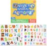 GSrenyu 78 Pcs Magnetic Letters Learning Board for Kids Magnetic Uppercase Lowercase Letters,Fridge Magnets for Word Spelling,Travel Games,Educational Toys 3-6 Year Old