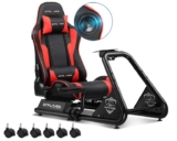 GTPLAYER Racing Simulator Cockpit with Seat Multi-function Adjustable Gaming Wheel Stand for G25 G27 G29 w/code GTPLAYER UK UK stock