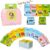 GUYUCOM Girls Toy Talking Flash Cards for 2,3,4 Years Old Kids, British Accent Speech Therapy Toys for Children, Autism Sensory Toddler Gifts with 112 Talking Flash Cards (Pink)
