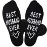GWAWG BEST HUSBAND EVER Socks Novelty Funny Socks, Gifts for Him Valentines Day