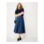 Gabby Cotton Skirt in Navy Shell Print