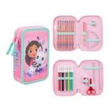 Gabbys Dollhouse Pencil Case with Stationery Set