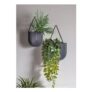 Gallery Direct Set of 2 Lexy Wall Planters – Black