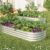 Galvanized Raised Garden Bed Kit, Raised Garden Boxes Outdoor, Oval Metal Raised Beds for Vegetables, Flowers, Herbs, Silver (6x3x1 ft) 2Pcs