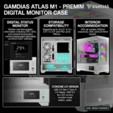 Gamdias Atlas M1 WH ATX Mid Tower PC Case with 3x120mm ARGB Fans – White – With Code – Sold by Techoddz
