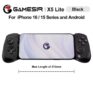 GameSir X5 Lite Mobile Phone Black Gamepads for iPhone 16 15 Series iPad Mini Android Tablet Controller Sold by Player choice store