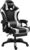 Gaming Chair Ergonomic Computer Chair Office Chair Desk Swivel Chair Adjustable Reclining Footrest Cushion White New