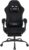 Gaming Chair for Adults, Ergonomic Gaming Chair with Footrest, Lumbar Support and Headrest, Adjustable Height computer chairs gaming, fabric gamer chair for Home Office, Black