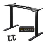Gamork Dual-Motor Electric Standing Desk Frame, 63×28 in Max Black