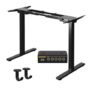 Gamork Dual-Motor Electric Standing Desk Frame, 63×28 in Max Black
