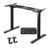 Gamork Dual-Motor Electric Standing Desk Frame, 63×28 in Max Black