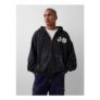 Gap X Awake NY Black Heavyweight Oversized Logo Zip Hoodie