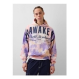 Gap X Awake NY Pink Heavyweight Oversized Logo Hoodie