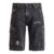 Garageland Shorts Black by Rock Rebel by EMP