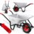 Gardebruk Wheelbarrow Galvanised 100L 250kg with Pneumatic Tyre